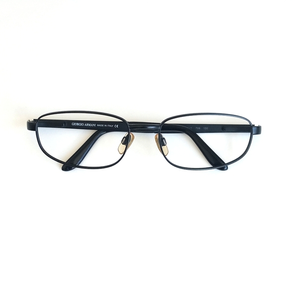Giorgio Armani Accessories - Vintage Giorgio Armani Semi Gloss/ Matte Black Eye Glass Frames 1511 706 130